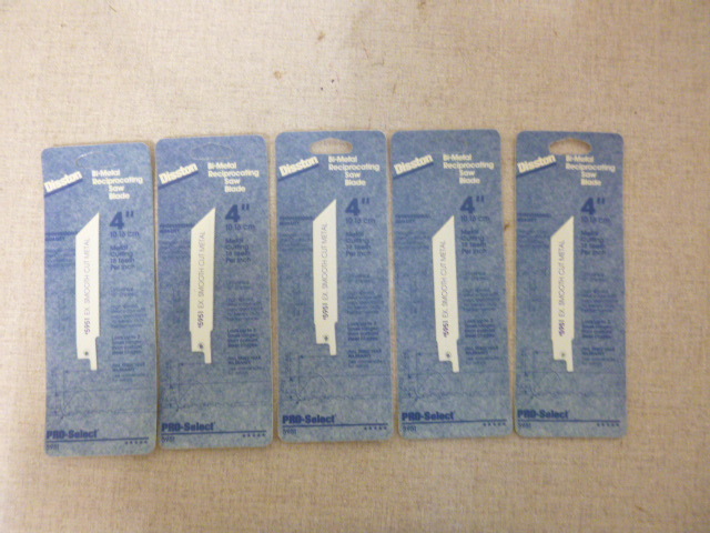 lot 243 image: 5 Disston Bi-Metal Reciprocating Saw Blades