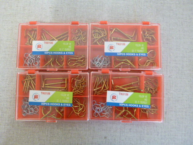 lot 257 image: 4 Packs of PTC Hooks and Eyes