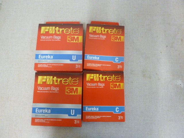 lot 258 image: 4 Boxes of Filtrete 3M Eureka Vacuum Cleaner Bags
