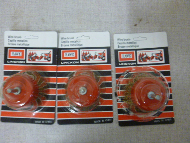 lot 317 image: 3 Hawk Wire Brushes