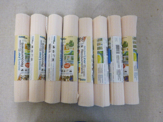 lot 319 image: 8 Rolls of Gripeze Shelf and Drawer Liners