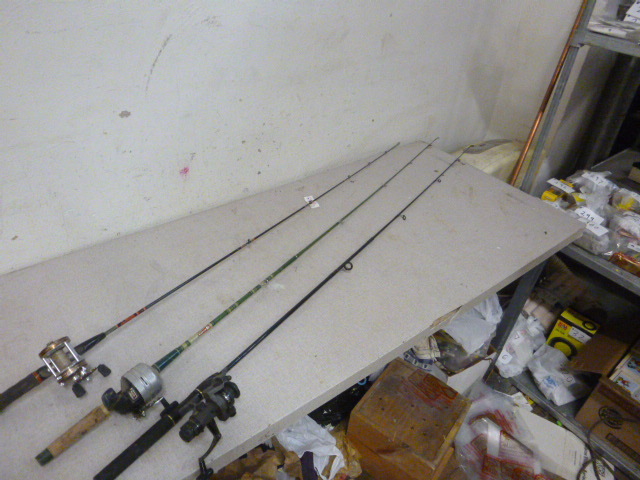 lot 394 image: 3 Fishing Rods and Reels