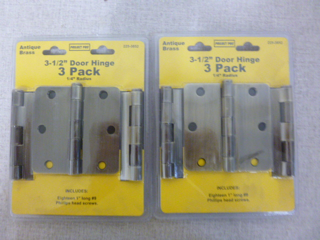 lot 413 image: 2 Packs of Project Pro 3 12 Hinges