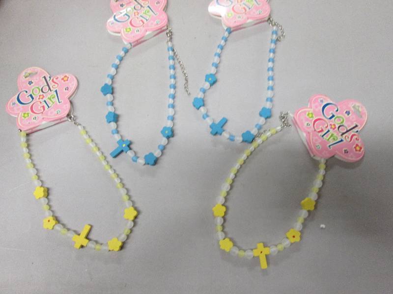 Lot of 4 Gods Girl Necklaces Ret...