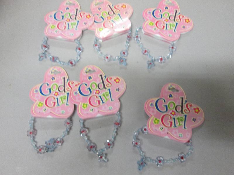 Lot of 6 Gods Girl Elastic  Brac...