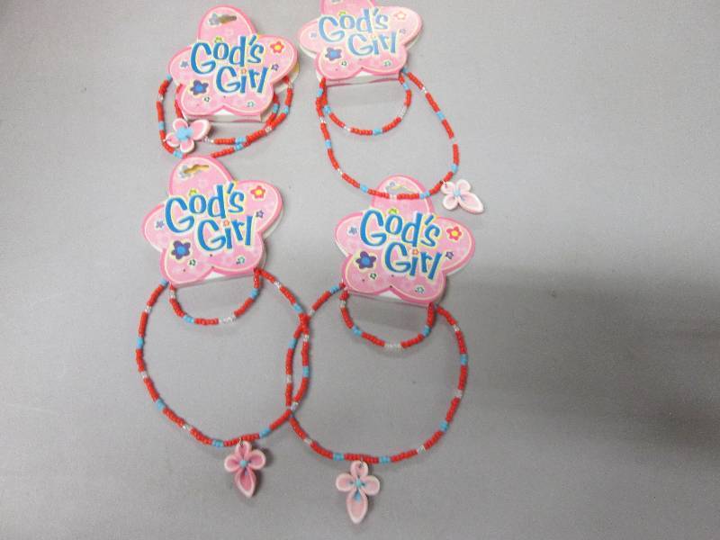 Lot of 4 Gods Girl Elastic  Brac...