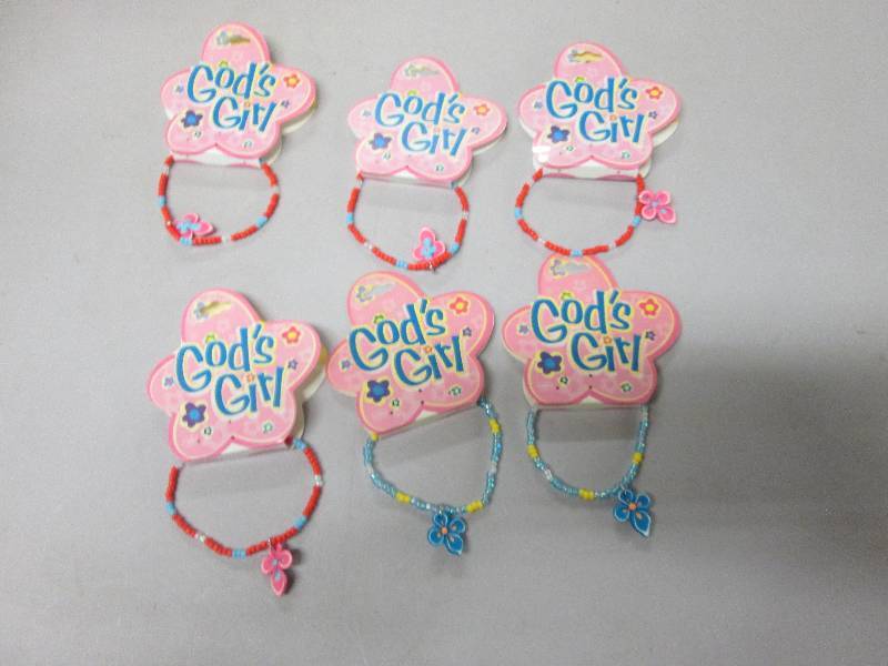 Lot of 6 Gods Girl Elastic  Brac...
