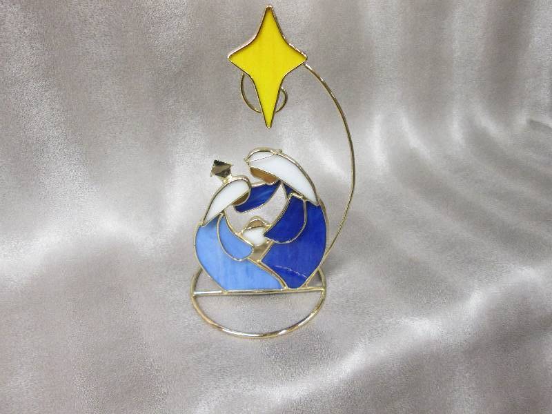 Gold Toned Nativity Tealight Holder...