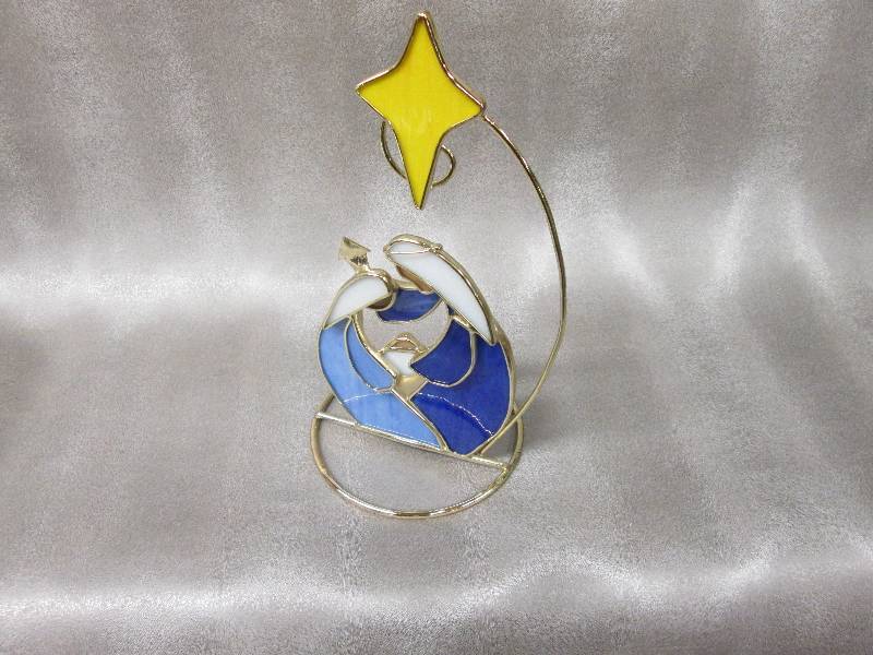 Gold Toned Nativity Tealight Holder...
