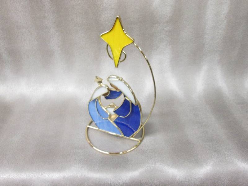 Gold Toned Nativity Tealight Holder...
