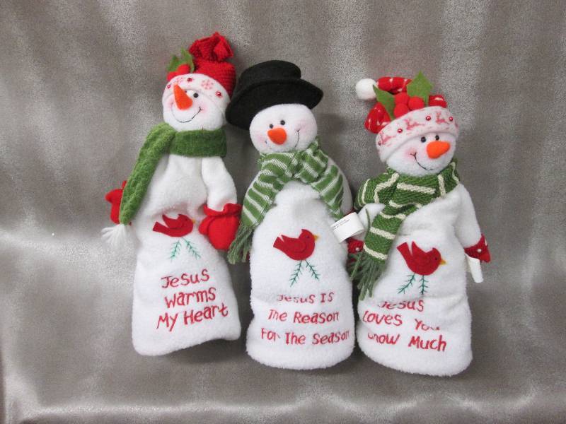 Lot of 3 Fabric Jesus Inspired Fa...