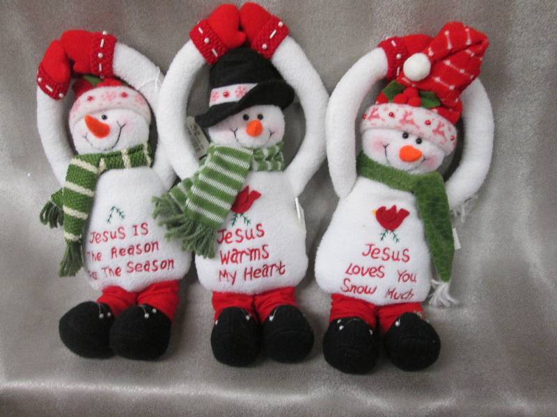 Lot of 3 Fabric Jesus Inspired Fa...