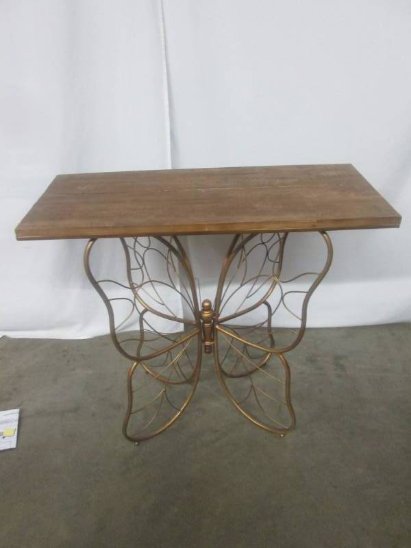 lot 6 image: River of Goods Butterfly Console