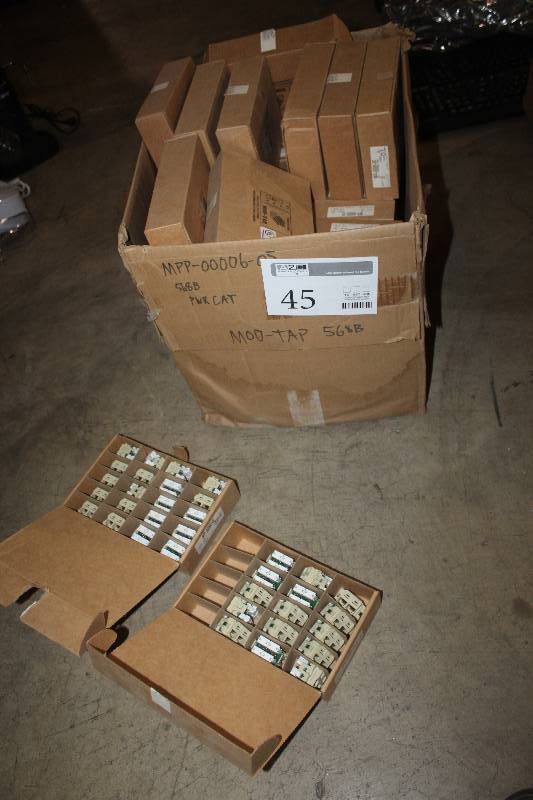 lot 45 image: Box Lot of Mod Tap Computer Parts