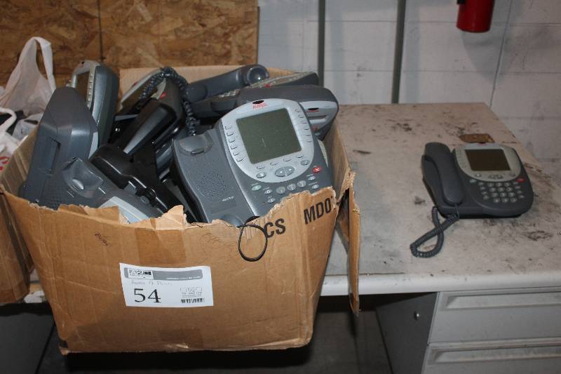 lot 54 image: Lot of (Approximately 12) Avaya 4621SW IP Network Phones