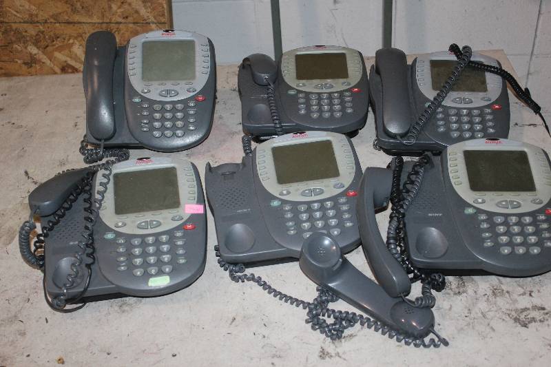 lot 60 image: Lot of (6) Avaya 4621SW IP Network Phones