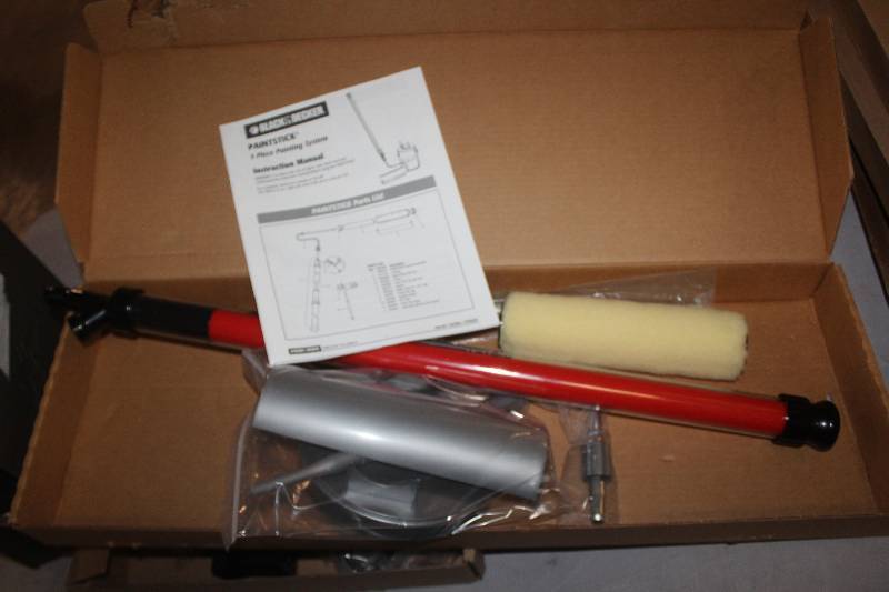 lot 89 image: Lot of (2) Black & Decker PaintStick 5-Piece Painting System Paint Rollers w Manual