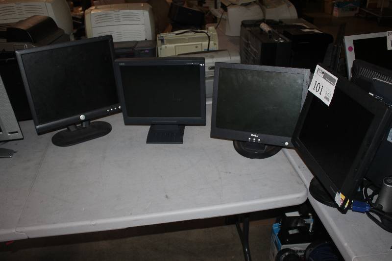 lot 101 image: Lot of (4) Computer Monitors