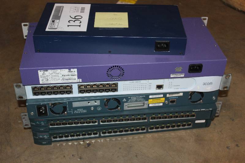 lot 136 image: Lot of (6) Port Switches Including Netgear, 3Com