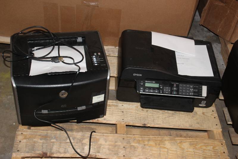 lot 143 image: Lot of (2) Printers Including Dell 1720dn, Epson WorkForce 520
