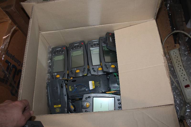 lot 170 image: Lot of (2) Boxes of Symbol Electronics Including Chargers, Cases, Batteries