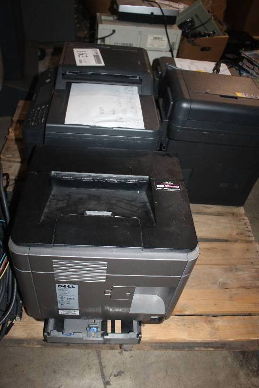 lot 162 image: Lot of (3) Electronics Including 1) Dell Color Laser Printer 1320c 110-127V, 5060Hz, 10A AND 2) Brother MFC-8950DW AND 1)