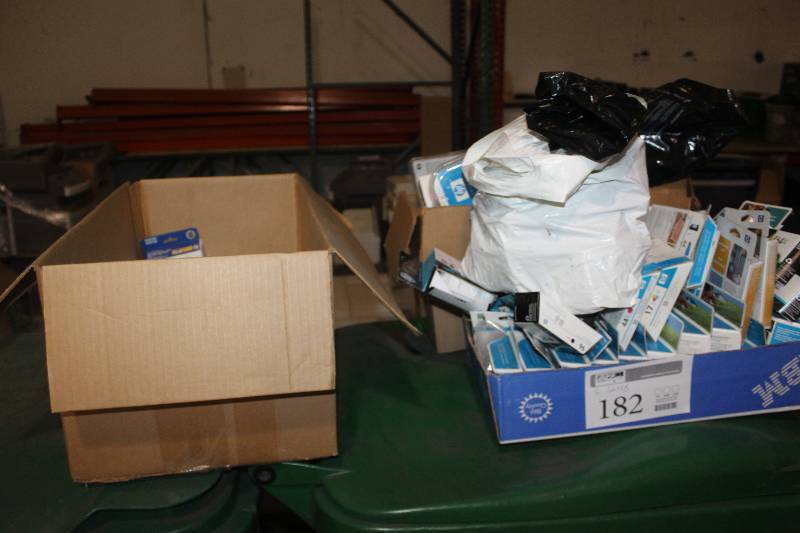 lot 182 image: Lot of (3) Boxes of HP Ink Cartridges