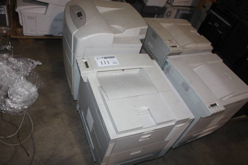 lot 111 image: Lot of (4) Printers Including 2) HP 8150DN AND 1) HP 8100DN AND 1) HP 5500DN