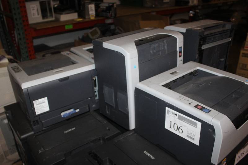 lot 106 image: Lot of (6) Brothers HL-5370DW Printers