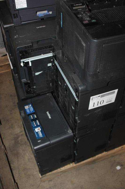 lot 110 image: Lot of (8) Brothers HL-54700W Printers