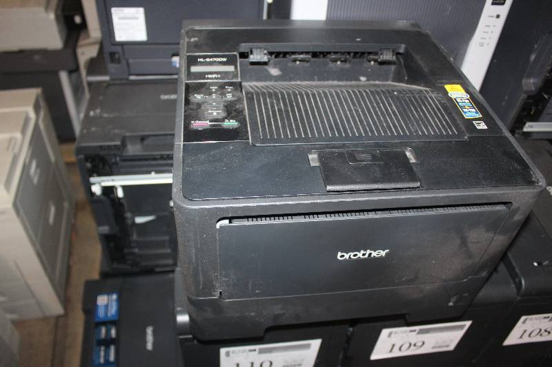 lot 109 image: Lot of (6) Brothers HL-54700W Printers