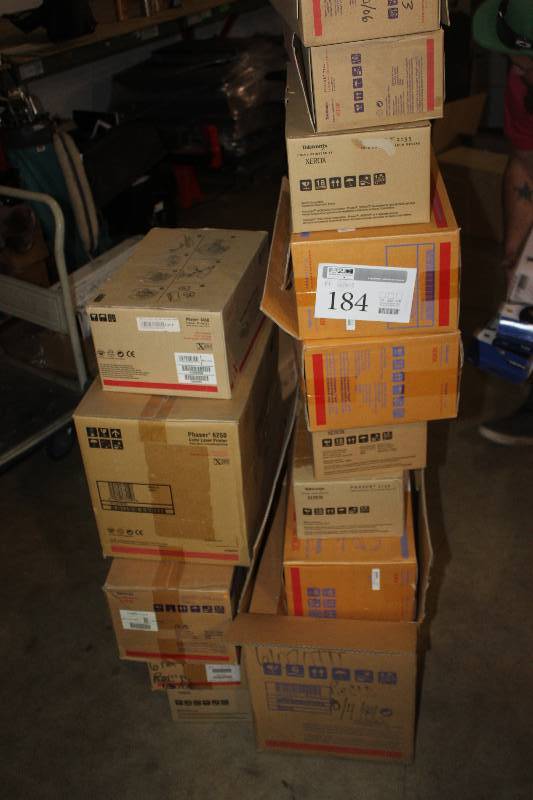 lot 184 image: Lot of (14) Boxes of Phaser Toner Cartridges