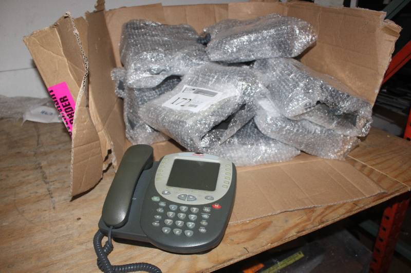 lot 172 image: Box Lot of Avaya 4621SW IP Network Phones
