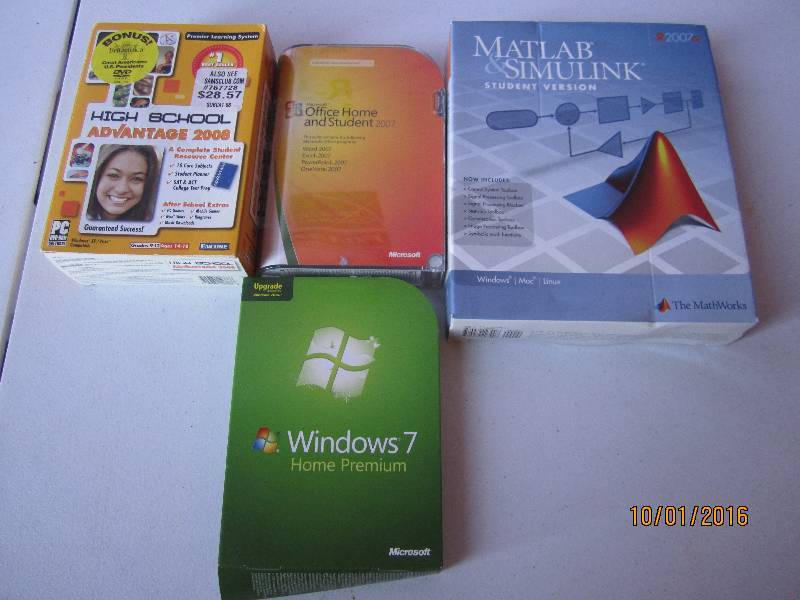 Lot of computer software ...