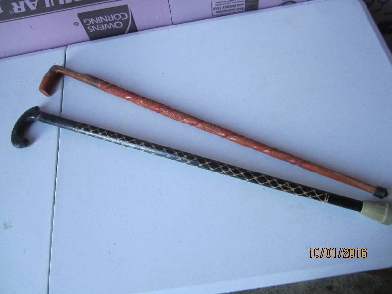 Carved canes...