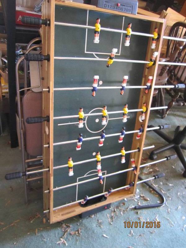 2 x 3.5 foot fooseball table...