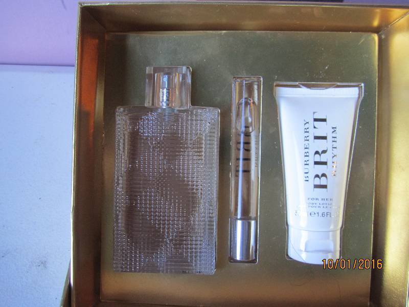 New Brit perfume and lotion set...