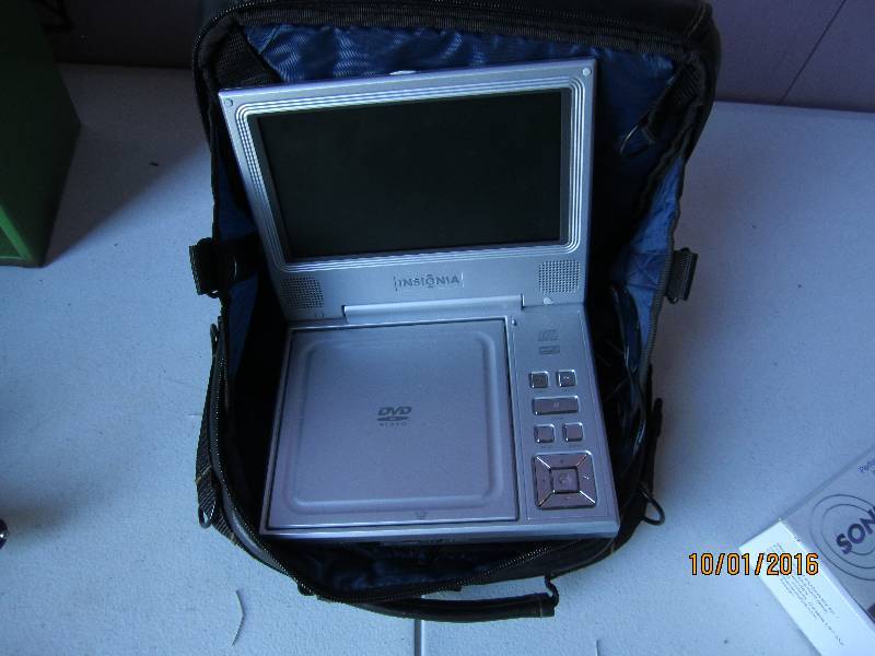 Insignia DVD player in case...