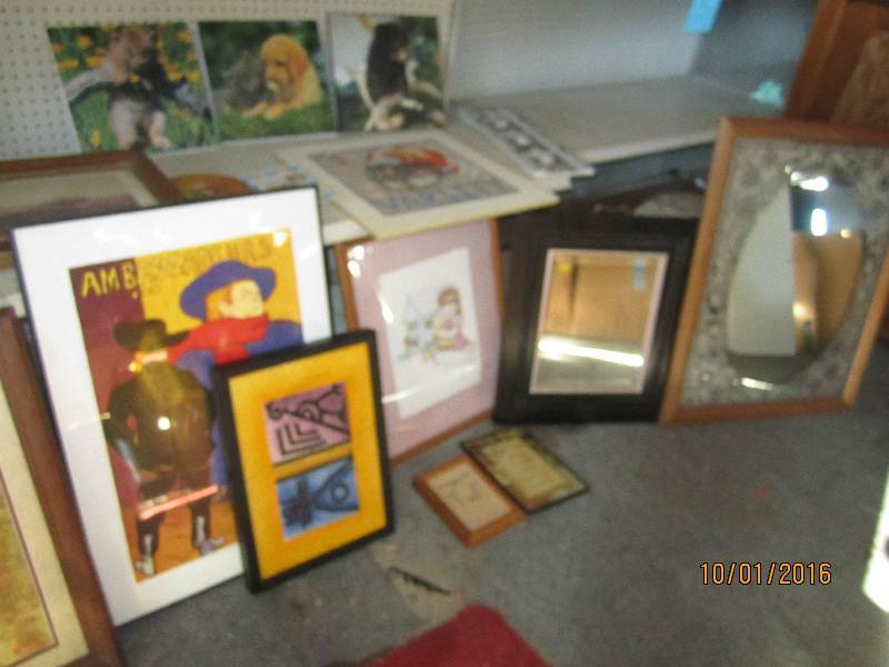 Lot of framed art...