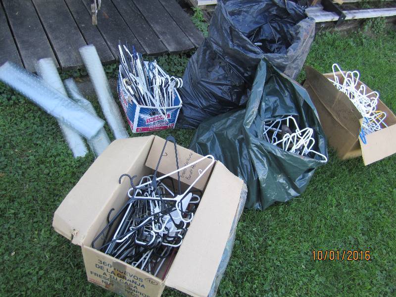 Lot of hangers...