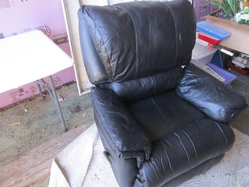 Black recliner...