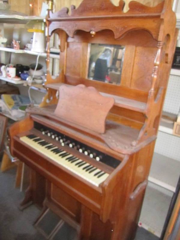 Antique pump organ...