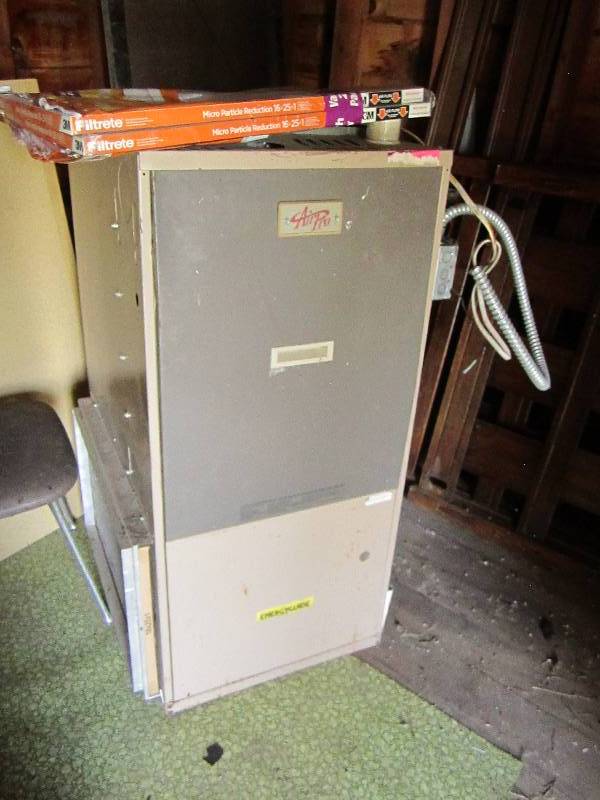 Air Pro Gas furnace with ductwork, ...