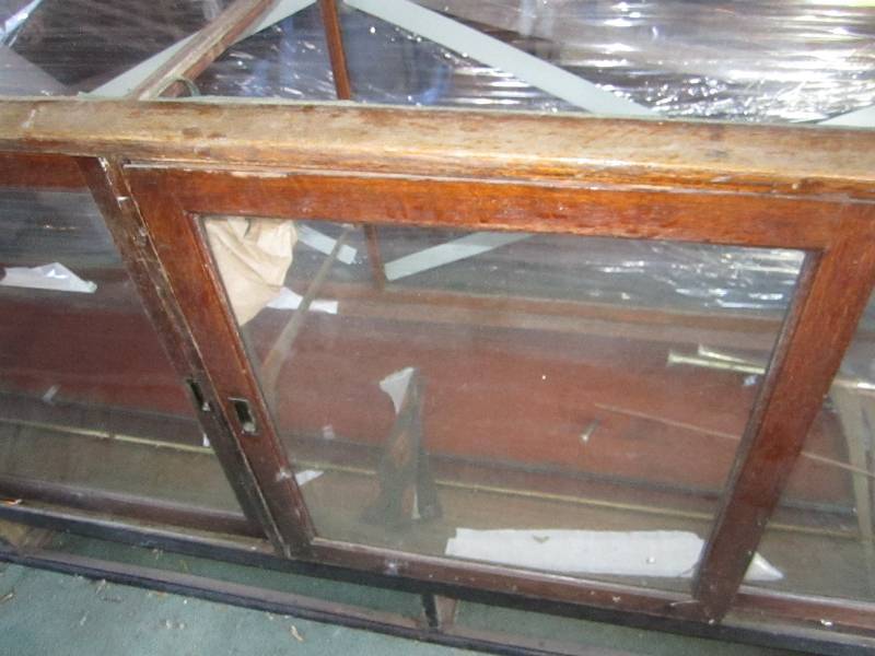 Antique Wood and glass display case...