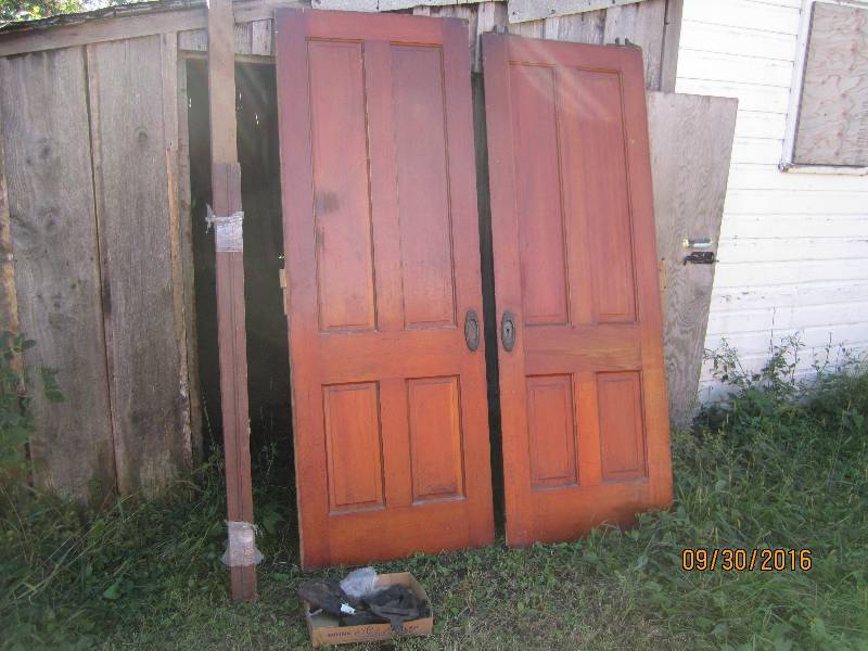 Pair of pocket doors with sliding h...