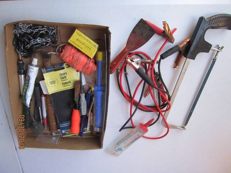 Lot of tools and hardware...