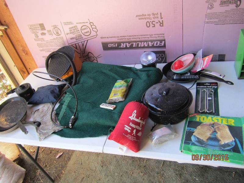 Lot of camping gear...