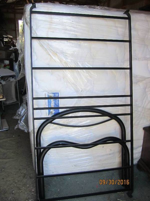 Metal twin bed frame...