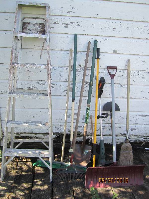 Lot of yard and garden tools...