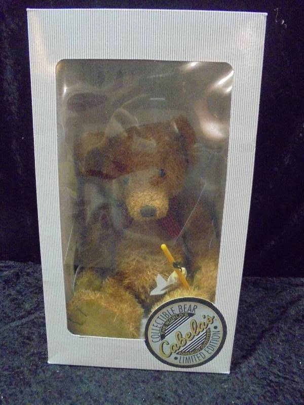 Cabelas Collectible Fishing Bear - Limited Edition, Appx 15